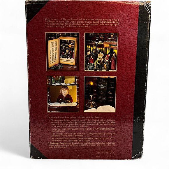 VTG Dept 56 A Christmas Carol Charles Dickens Animated Music Book - Picture 13 of 16